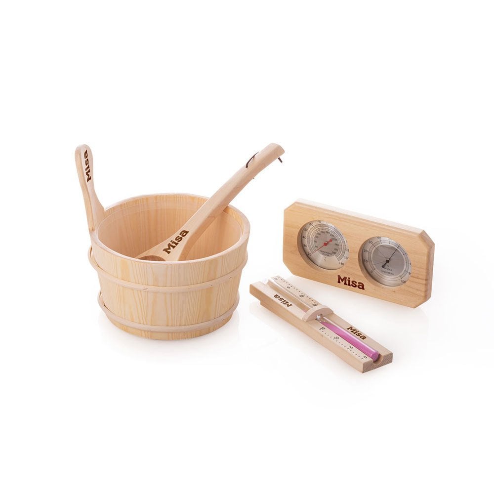 Ahşap Sauna Aksesuar Seti