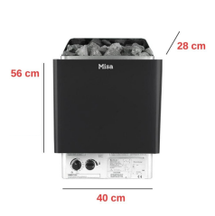Misa Sauna Sobası Her Şey Dahil Paket 6 kW
