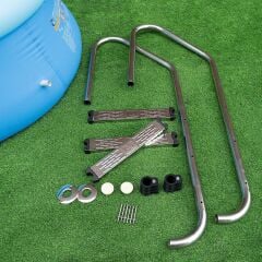 3 Basamaklı Havuz Merdiveni Standart Paslanmaz Çelik 304 Kalite