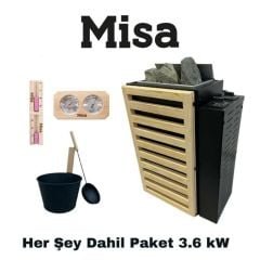 Misa Sauna Sobası Her Şey Dahil Paket 4,5 kW