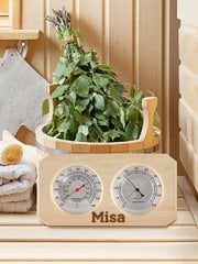 Ahşap Termometre-Higrometre