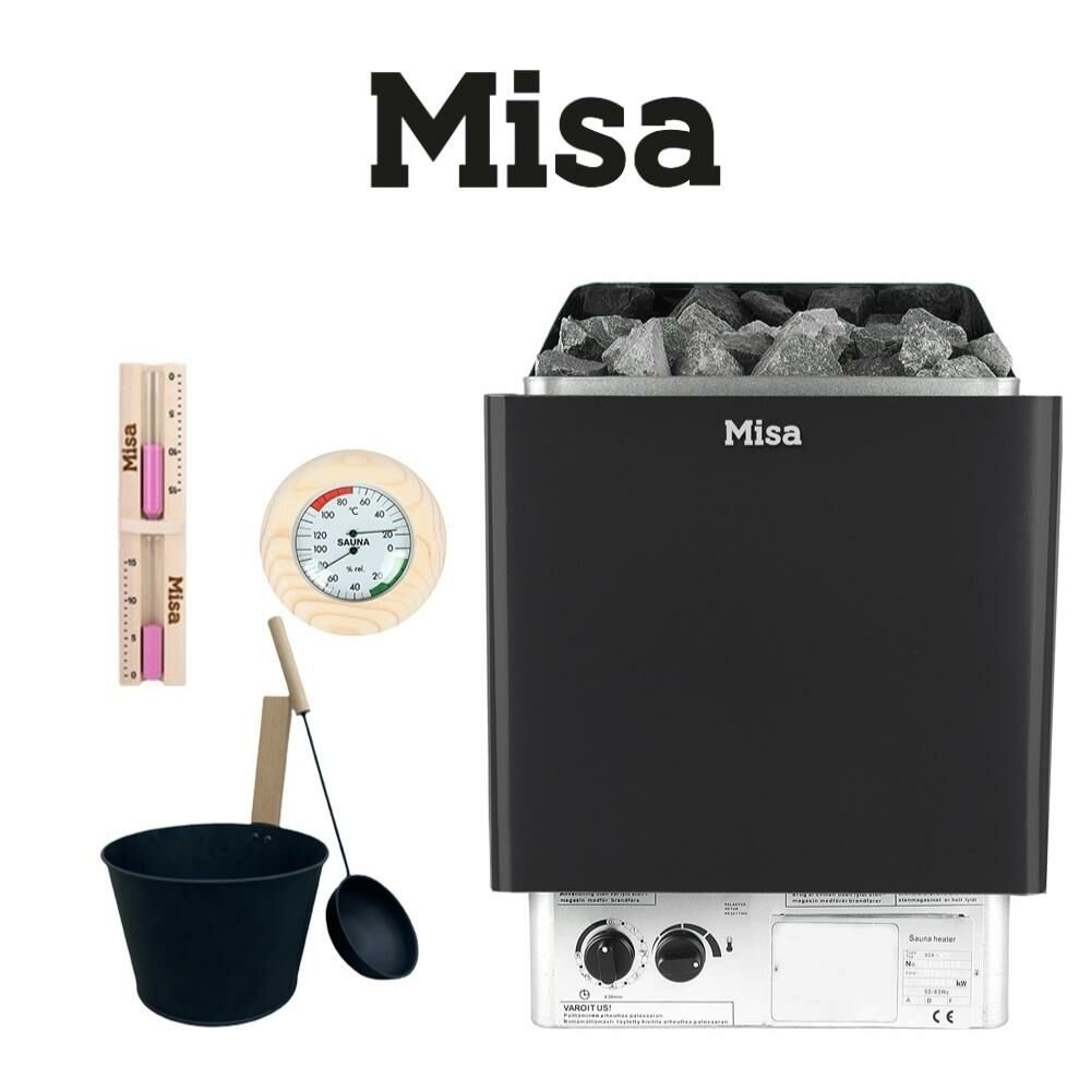 Misa Sauna Sobası Her Şey Dahil Paket 6 kW