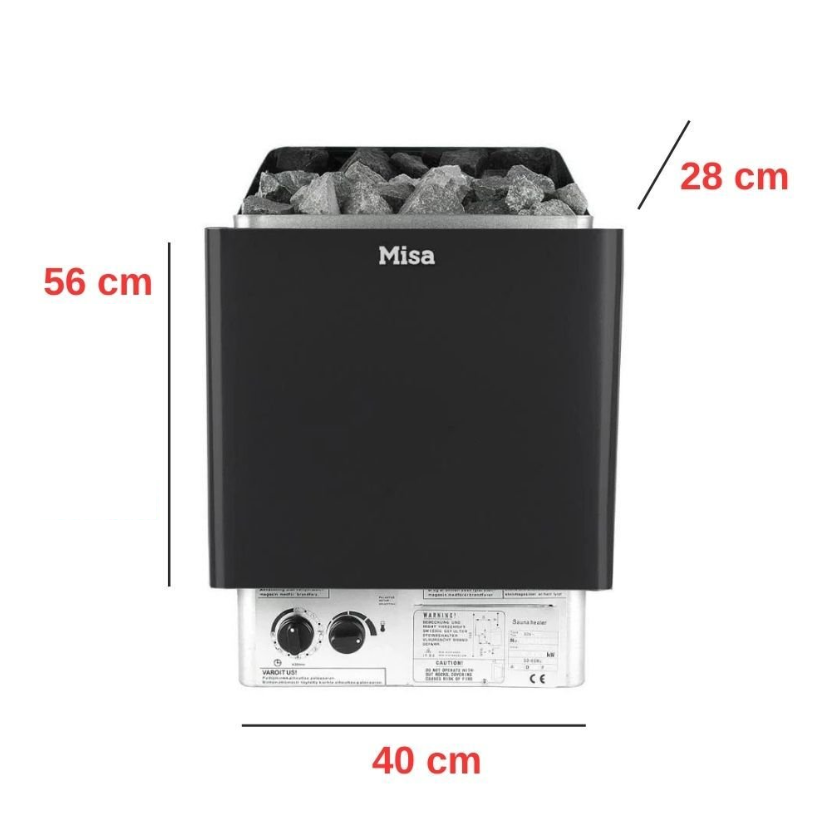 Misa Sauna Sobası Her Şey Dahil Paket 9 kW