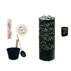 Misa Oval Sauna Sobası Her Şey Dahil Paket 9 kW