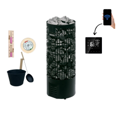Misa Oval Sauna Stove All Inclusive Package 6.6 kW