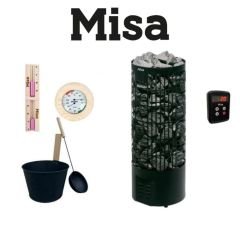 Misa Oval Sauna Sobası Her Şey Dahil Paket 6.6 kW