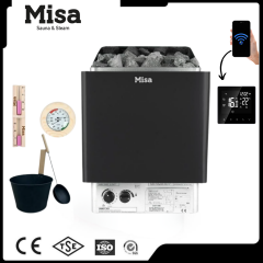Misa Sauna Stove 4 kW All Inclusive Package with Digital Control Panel