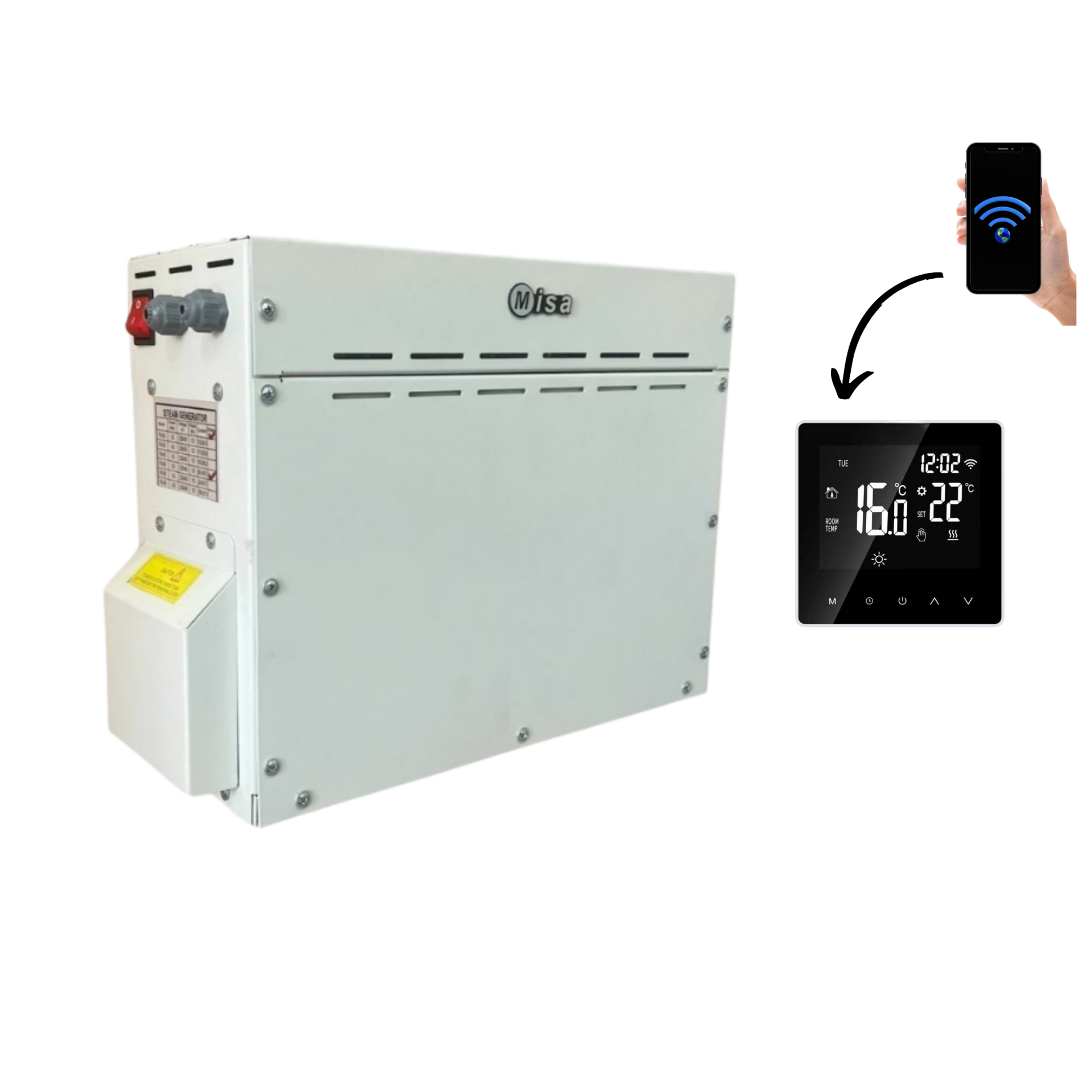 Misa Ev Tipi Buhar Odası jeneratörü 4.5 kW