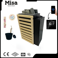 Misa Sauna Sobası Her Şey Dahil Paket 4,5 kW Dijital Wifi Kontrol Panelli